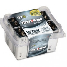 Rayovac 9V Lithium Battery - For Multipurpose - 9 V DC - 8 / Pack