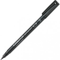 Lumocolor Lumocolour Permanent Pen Markers - Fine Marker Point - 0.4 mm Marker Point Size - Refillable - Black - Black Polypropylene Barrel