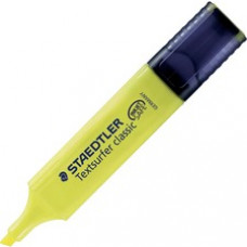 Staedtler Textsurfer Classic Highlighter - Broad Marker Point - 1.5 mm Marker Point Size - Chisel Marker Point Style - Refillable - Fluorescent Yellow - Polypropylene Barrel