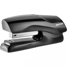Bostitch Antimicrobial Flat Clinch Stapler - 40 Sheets Capacity - 210 Staple Capacity - Full Strip - Black