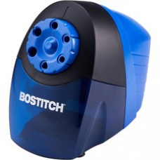 Bostitch QuietSharp? Antimicrobial Classroom Electric Pencil Sharpener - 6 Hole(s) - Helical - Blue - 1 / Each