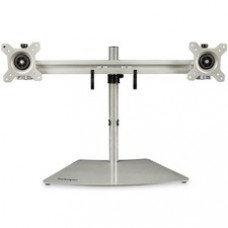 StarTech.com Dual Monitor Stand - Free Standing Desktop Pole Stand for 2x 24
