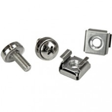 StarTech.com Rack Screws - 20 Pack - Installation Tool - 12 mm M5 Screws - M5 Nuts - Cabinet Mounting Screws and Cage Nuts - Install your rack-mountable hardware securely with these high quality cabinet mounting screws and rack nuts - Server rack nuts - M