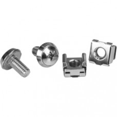 StarTech.com Rack Screws - 20 Pack - Installation Tool - 12 mm M6 Screws - M6 Nuts - Cabinet Mounting Screws and Cage Nuts - Install your rack-mountable hardware securely with these high quality cabinet mounting screws and rack nuts - Server rack nuts - M