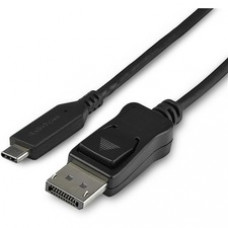 StarTech.com 3.3ft/1m USB C to DisplayPort 1.4 Cable Adapter - 8K/5K/4K USB Type C to DP 1.4 Monitor Video Converter Cable - HDR/HBR3/DSC - USB-C to DisplayPort 1.4 cable with HDR/DisplayHDR/HBR3/DSC/HDCP 2.2/1.4; 8K 60Hz/4K 120Hz/1080p - USB-C to DP adap