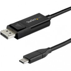 StarTech.com 6ft (2m) USB C to DisplayPort 1.4 Cable 8K 60Hz/4K - Reversible DP to USB-C or USB-C to DP Video Adapter Cable HBR3/HDR/DSC - Reversible USB C to DisplayPort 1.4 cable (USB-C DP Alt Mode laptop to monitor) or DP 1.4 to USB-C display cabl