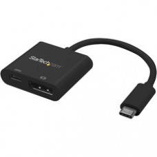 StarTech.com USB C to DisplayPort Adapter with 60W Power Delivery Pass-Through - 4K 60Hz USB Type-C to DP 1.2 Video Converter w/ Charging - USB-C to DisplayPort 1.2 video display adapter converter 4K 60Hz; HBR2/HDCP 2.2/1.4 -60W Power Delivery pass-throug