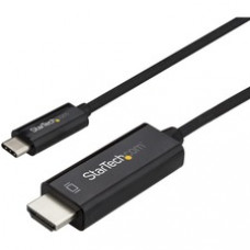 StarTech.com 10ft (3m) USB C to HDMI Cable - 4K 60Hz USB Type C DP Alt Mode to HDMI 2.0 Video Display Adapter Cable -Works w/Thunderbolt 3 - Black 10ft/3m USB Type C DP Alt Mode HBR2 to HDMI 2.0 Cable 4K 60Hz/1080p | 7.1 Audio | HDCP 2.2/1.4 - Video Adapt