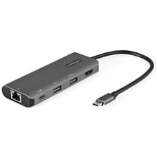 StarTech.com USB C Multiport Adapter - 10Gbps USB 3.1 Gen 2 Type-C Mini Dock - 4K 30Hz HDMI - 100W PD Passthrough - 3xUSB/GbE - 10