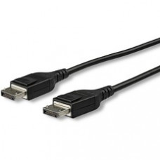 StarTech.com 50ft/15m DisplayPort Active Optical Cable, 8K 60Hz Video, HDR10, Fiber Optic DisplayPort 1.4 Cable, DP Monitor Cord w/Latches - 49.2ft (15m) DisplayPort active optical cable (AOC) - 8K 60Hz video/HDR10/HBR3/DSC 1.2/HDCP 2.2/32ch audio -