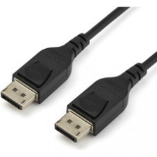 StarTech.com 1 m VESA Certified DisplayPort 1.4 Cable - 8K 60Hz HBR3 HDR - 3 ft Super UHD 4K 120Hz - DP to DP Slim Video Monitor Cord M/M - 1m/3.3ft VESA Certified DisplayPort 1.4 Cable - 8K 60Hz/HDR/HBR3/DSC1.2/HDCP2.2/4:4:4 chroma subsampling/PVC j