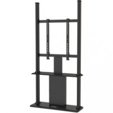 StarTech.com Digital Signage Display Stand - Black - Locking - Cable Management - Portrait Kiosk Enclosure (DSIGNAGESTND) - The portrait kiosk enclosure provides a secure mount for a 45 to 55in TV (with max weight of 176 lb./80 kg) that will captivat