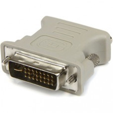 StarTech.com DVI to VGA Cable Adapter M/F - 10 pack - Connect your VGA Display to a DVI-I source - DVI to VGA Cable Adapter - DVI to VGA Connector - DVI-I to VGA - DVI Male to VGA Female Adapter - Beige DVI to VGA M/F Adapter - 10 pack - Cost effective so