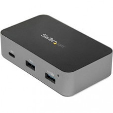 StarTech.com 3 Port USB C 3.1 Gen 2 Hub with Ethernet Adapter - 10Gbps USB Type C to 2x USB-A 1x USB-C - Powered Hub w/ Fast Charging - 3-Port USB 3.1 Gen 2 Hub with 2x USB-A/1x USB-C (10Gbps) and BC 1.2 Charging - Gigabit Ethernet (Gbe) supports WoL