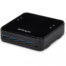 StarTech.com 4X4 USB 3.0 Peripheral Sharing Switch - USB Switch for Mac / Windows / Linux - 4 Port USB 3.0 Switch - USB A/B Switch - Share up to four USB 3.0 devices between four different computers - 4X4 USB 3.0 Peripheral Sharing Switch for Mac/Win