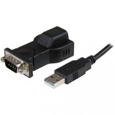 StarTech.com USB to Serial Adapter - Detachable 6 ft USB A-B Cable - Prolific PL-2303 - USB to RS232 Adapter Cable - Add an RS232 serial port to your laptop or desktop computer through USB, with a detachable USB cable - 1 Port USB to RS232 DB9 Serial Adap