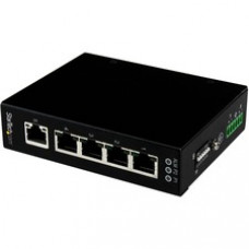 StarTech.com 5 Port Unmanaged Industrial Gigabit Ethernet Switch - DIN Rail / Wall-Mountable - Network up to 5 Ethernet devices through a rugged, industrial Gigabit Ethernet switch - 5 Port Unmanaged Industrial Gigabit Ethernet Switch - DIN Rail / Wall-Mo