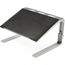 StarTech.com Adjustable Laptop Stand - Heavy Duty Steel & Aluminum - 3 Height Settings - Tilted - Ergonomic Laptop Riser for Desk (LTSTND) - Up to 17
