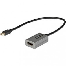 StarTech.com Mini DisplayPort to HDMI Adapter, mDP to HDMI Adapter Dongle, 1080p, Mini DP 1.2 to HDMI Video Converter, 12