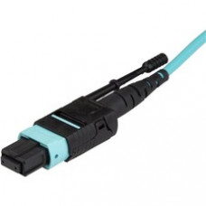 StarTech.com 10m 30 ft MPO / MTP Fiber Optic Cable - Plenum-Rated MTP to MTP Cable - OM3, 40G MPO Cable - Push/Pull-Tab - MPO MTP Cable - 32.80 ft Fiber Optic Network Cable for Patch Panel, Switch, Network Device, Server, Router, Media Converter, Hub - Fi