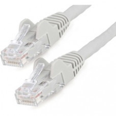 StarTech.com 3m(10ft) CAT6 Ethernet Cable, LSZH (Low Smoke Zero Halogen) 10 GbE Snagless 100W PoE UTP RJ45 Gray Network Patch Cord, ETL - 10ft/3m Gray LSZH CAT6 Ethernet Cable - 10GbE Multi Gigabit 1/2.5/5Gbps/10Gbps to 55m - 100W PoE++ - ANSI/TIA-568-2.D