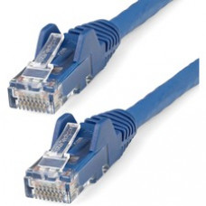 StarTech.com 4.6m(15ft) CAT6 Ethernet Cable, LSZH (Low Smoke Zero Halogen) 10 GbE Snagless 100W PoE UTP RJ45 Blue Network Patch Cord, ETL - 15ft/4.6m Blue LSZH CAT6 Ethernet Cable - 10GbE Multi Gigabit 1/2.5/5Gbps/10Gbps to 55m - 100W PoE++ - ANSI/TIA-568
