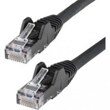 StarTech.com 30cm(1ft) CAT6 Ethernet Cable, LSZH (Low Smoke Zero Halogen) 10 GbE Snagless 100W PoE UTP RJ45 Black Network Patch Cord, ETL - 1ft/30cm Black LSZH CAT6 Ethernet Cable - 10GbE Multi Gigabit 1/2.5/5Gbps/10Gbps to 55m - 100W PoE++ - ANSI/TIA-568