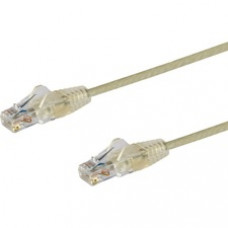 StarTech.com 10 ft CAT6 Cable - Slim CAT6 Patch Cord - Gray Snagless RJ45 Connectors - Gigabit Ethernet Cable - 28 AWG - LSZH (N6PAT10GRS) - Slim CAT6 cable is 36% thinner than a standard CAT 6 network cable - Patch cable is tested to comply with Category