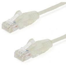 StarTech.com 6 ft CAT6 Cable - Slim CAT6 Patch Cord - Gray - Snagless RJ45 Connectors - Gigabit Ethernet Cable - 28 AWG - LSZH (N6PAT6GRS) - Slim CAT6 cable is 36% thinner than a standard CAT 6 network cable - Patch cable is tested to comply with Category