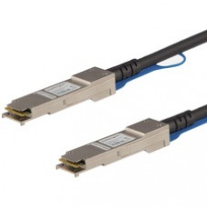 StarTech.com MSA Uncoded Compatible 7m 40G QSFP+ to QSFP+ Direct Attach Cable - 40 GbE QSFP+ Copper DAC 40 Gbps Low Power Active Twinax - QSFP+ Direct-Attach Twinax cable complies w/ MSA industry standards - Copper Twinax Cable length: 7 m - Copper QSFP+ 