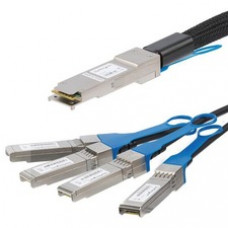 StarTech.com StarTech.com MSA Uncoded Compatible 1m QSFP+ to 4x SFP+ Direct Attach Breakout Cable - 40GbE - QSFP+ to 4x SFP+ Copper DAC 40 Gbps Low Power - 100% MSA uncoded compatible 1m direct attached cable - 40 Gbps Passive Twinax Copper Low Power 1x Q