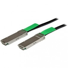 StarTech.com MSA Uncoded Compatible 2m 40G QSFP+ to QSFP+ Direct Attach Cable - 40 GbE QSFP+ Copper DAC 40 Gbps Low Power Passive Twinax - QSFP+ Direct-Attach Twinax cable complies w/ MSA industry standards - Copper Twinax Cable length: 2 m - Copper QSFP+
