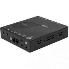 StarTech.com HDMI Over Ethernet Receiver for ST12MHDLAN2K -?Extends HDMI signal and RS232 control to one or multiple displays?- Video resolutions up to 1080p - Mobile App?-?Shelf-mounting hardware included - Uses Cat5e or Cat6 cabling - HDMI Over Eth