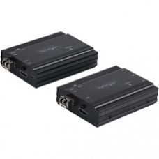 StarTech.com 4K HDMI KVM Extender over Fiber, HDMI Video & USB over Fiber, up to 984ft/300m (MultiMode), 10G MMF SFP+ Modules - HDMI and USB KVM extender kit controls a KVM switch/console or PC using fiber optic cable up to 984ft (multimode) or 1640f