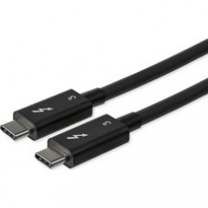 StarTech.com 0.8m/2.7ft Thunderbolt 3 to Thunderbolt 3 Cable - 40Gbps - Certified TB3 - USB C Compatible - Active - 100W PD (TBLT34MM80CM) - Certified Thunderbolt 3 to Thunderbolt 3 cable supports transfer rates of 40Gbps with 100W PD - Resolutions up to 