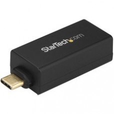StarTech.com USB C to Gigabit Ethernet Adapter - 1Gbps NIC USB 3.0/3.1 Type C to RJ45 Port/LAN Network Adapter TB3 Compatible/ MacBook Pro - USB C to Gigabit Ethernet adapter securely connects to wired network/LAN w/RJ45 on a USB Type-C or TB3 device - Re