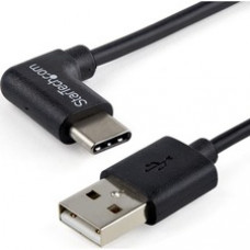 StarTech.com 1m 3ft USB to USB C Cable - Right Angle USB Cable - M/M - USB 2.0 Cable - USB Type C - USB A to USB C Cable - Connect your USB Type-C devices to your computer, with the cable out of the way - 3 ft Right Angle USB Cable - USB Type C - 3ft USB 