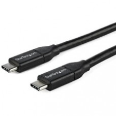 StarTech.com 1m 3 ft USB C to USB C Cable w/ 5A PD - M/M - USB 2.0 - USB-IF Certified - USB Type C Cable - USB C Charging Cable - USB C PD Cable - 3.28 ft Thunderbolt 3 Data Transfer Cable for Notebook, MacBook Pro, MacBook, Chromebook, Power Bank, Dockin