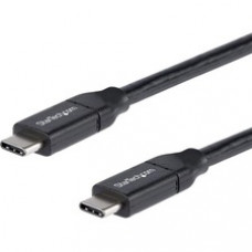 StarTech.com 0.5m USB C to USB C Cable w/ 5A PD - M/M - USB 2.0 - USB-IF Certified - USB Type C Cable - USB C Charging Cable - USB C PD Cable - 1.64 ft Thunderbolt 3 Data Transfer Cable for MacBook Pro, MacBook, Chromebook, Power Bank, Notebook, Docking S