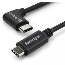 StarTech.com 1m 3 ft Right Angle USB-C Cable M/M - USB 2.0 - USB Type C Cable - 90 degree USB-C Cable - USB C to USB C Cable - USB-C Charge Cable - Charge and sync your USB Type-C mobile devices, with the cable out of the way - 1 m USB C Cable - 3ft USB T