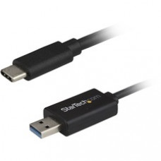 StarTech.com USB C to USB Data Transfer Cable - Mac / Windows - USB 3.0 - USB C to USB A Cable - Windows Easy Transfer Cable - Mac Data Transfer - Quickly transfer your Windows or Mac files to your USB-C enabled laptop or computer - USB C to USB Data Tran