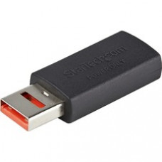 StarTech.com Secure Charging USB Data Blocker Adapter, Male/Female USB-A Data Blocking Charge/Power-Only Charging Adapter for Phone/Tablet - USB-A data blocking charging only adapter prevents data theft/spyware/malware - Power-Only No Data Pins - Male/Fem