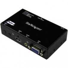 StarTech.com 2x1 HDMI + VGA to HDMI Converter Switch w/ Automatic and Priority Switching - 1080p - Share an HDMI display/projector between a VGA and HDMI audio/video source, with automatic and priority switching - VGA to HDMI - HDMI Switch - HDMI Switch B