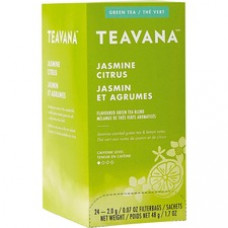 Teavana Jasmine Citrus Green Tea Bag - 1.7 oz - 24 / Box