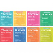Teavana Assorted Flavor Collection Black Tea, Green Tea, Herbal Tea Bag - 16 / Carton