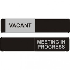 Seco Door Sign - 1 Each - Vacant, Meeting In Progress Print/Message - 10