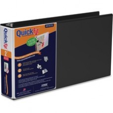 QuickFit Landscape Round Ring View Binder for Spreadsheets - 2