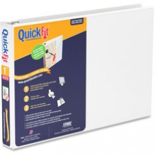 QuickFit Round Ring Deluxe Letter Spreadsheet Binder - 1