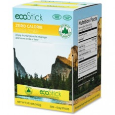 ecoStick Sucralose Sweetener Packets - Packet - Artificial Sweetener - 200/Box