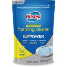 Glisten Disposer Care Foaming Cleaner - 4.9 fl oz (0.2 quart) - 4 / Pack - White, Blue